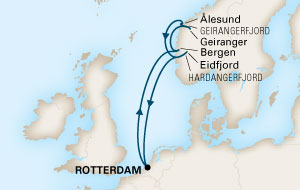 cruise norwegian fjords route map