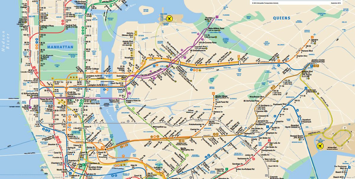 New York subway map photo