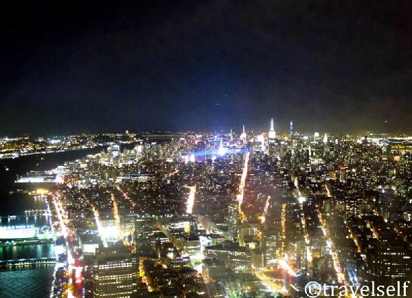 Ночной Нью-Йорк фото сверху OWO