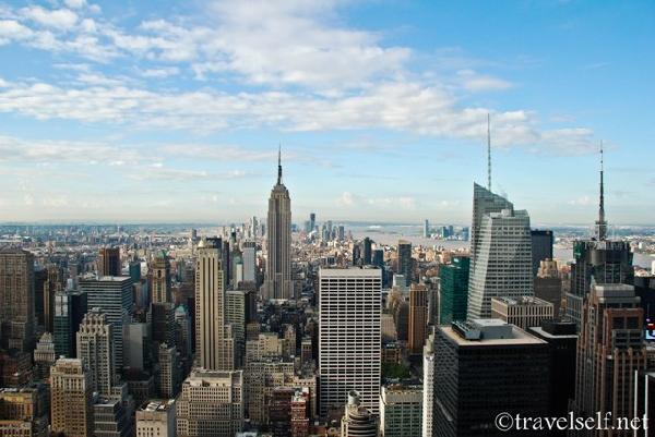 вид на Манхеттен с площадки Top of the Rock фото