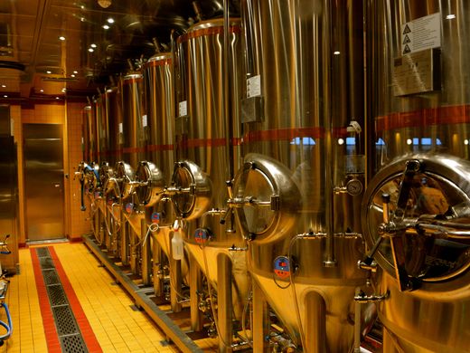 photo brewery on board the liner Carnival Vista