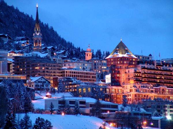 Санкт Моріц Швейцарія гірськолижний курорт